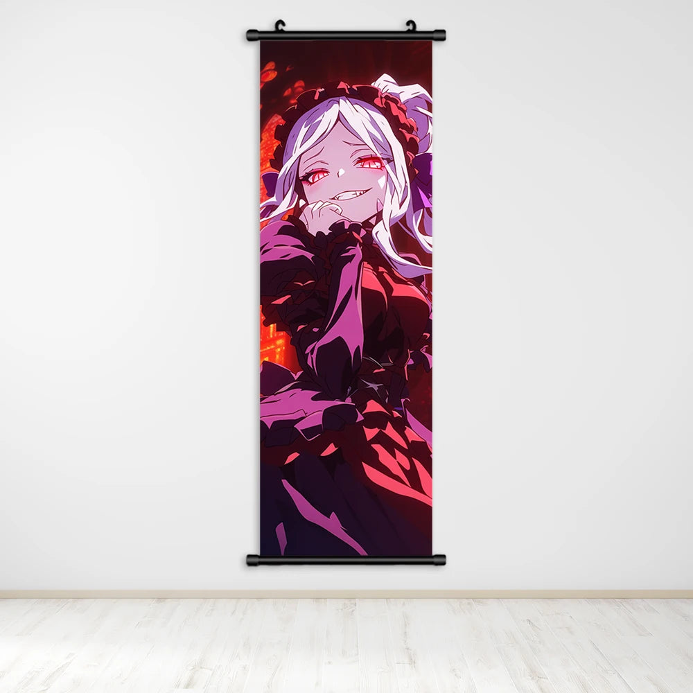 Overlord Anime Canvas Wall Art, Hanging Scrolls Digital Painting Print Posters