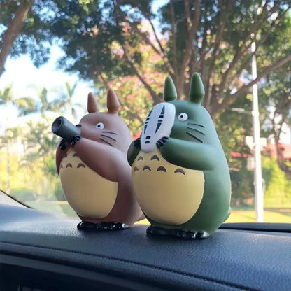 5 PCS Set Totoro Mini Figurines, My Neighbor Totoro Statue Cute Anime Figures 11 CM