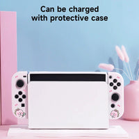 Kawaii Pink Dinosaur Nintendo Switch Cover