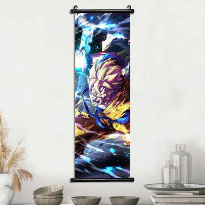 Dragon Ball Super Posters, Anime Wall Artwork Ultra Instinct Goku Vegeta Canvas Super Saiyan Hanging Scrolls Home Room Decor