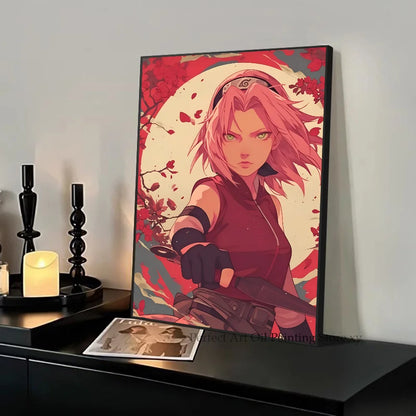 Anime Naruto Shippuden Posters, Naruto Sasuke Sakura Kakashi Pain Paper Print Home Living Room Bedroom Entrance Bar Cafe Art Painting Decoration Wall Art