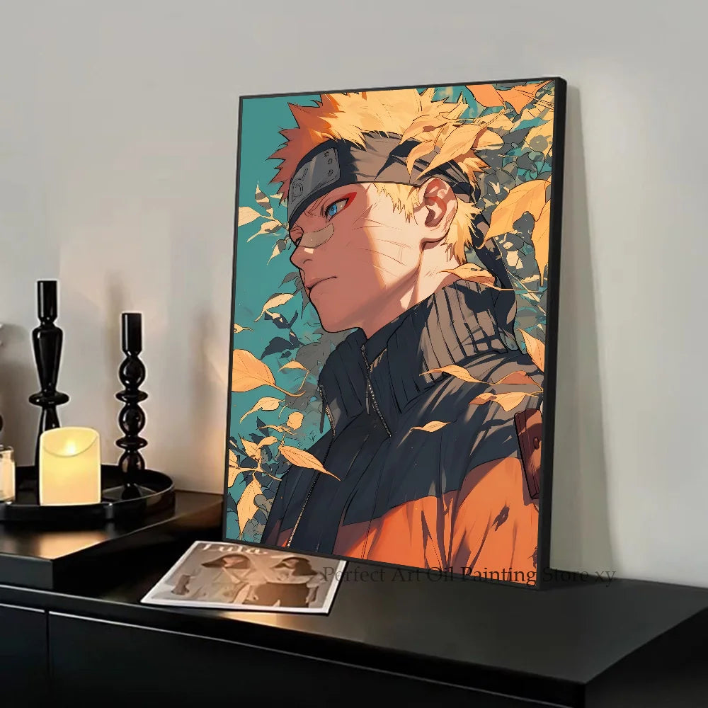 Anime Naruto Shippuden Posters, Naruto Sasuke Sakura Kakashi Pain Paper Print Home Living Room Bedroom Entrance Bar Cafe Art Painting Decoration Wall Art