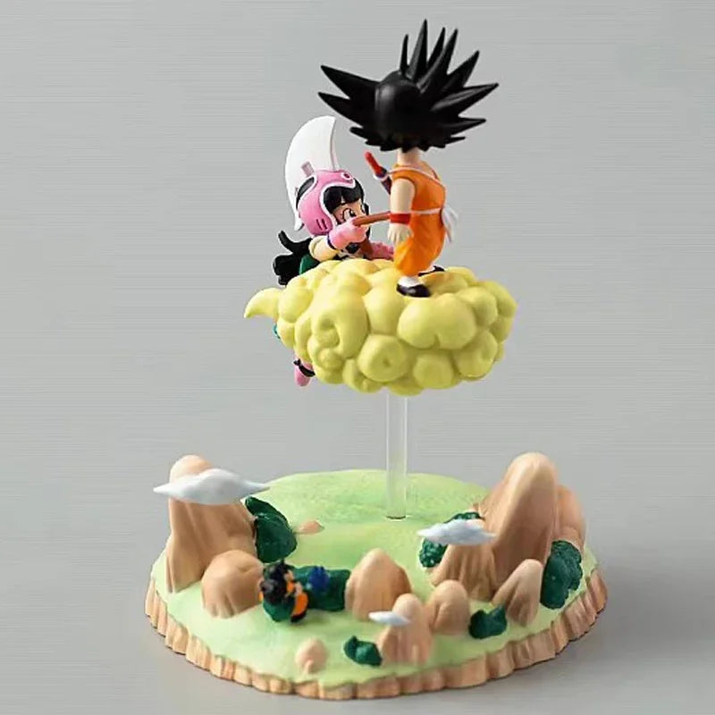 Kid Goku and Chichi Anime Figures, Dragon Ball Z Action Figurines 9 CM