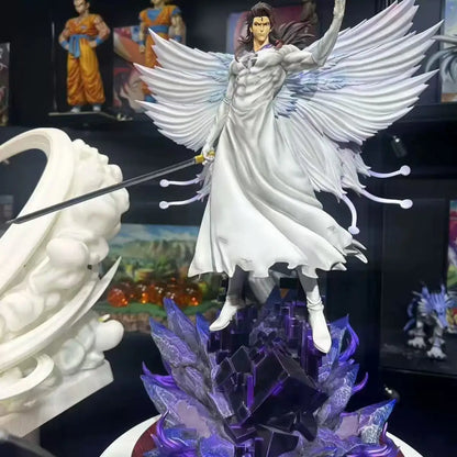 Aizen Sousuke Butterfly Hollowfication Anime Figure Bleach Anime Figurines Statue Collection 31 cm