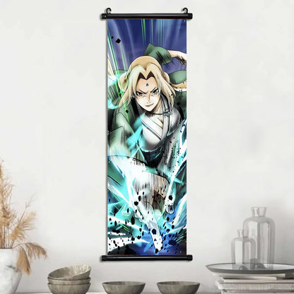 Hot NARUTO Shippuden Anime Scroll, Canvas Wall Art Hanging Posters, Konaha Leaf Ninjas and More