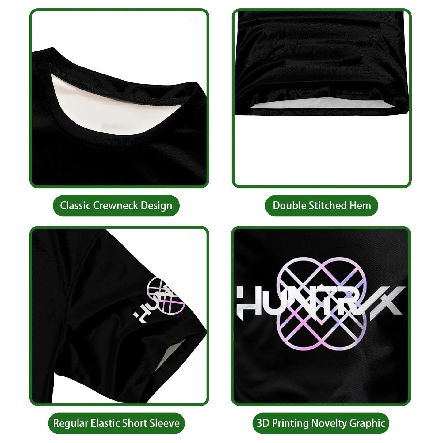 Kpop Demon Hunter Graphic T-shirt Unisex Comfortable Breathable Round Neck Anime Cartoon Design