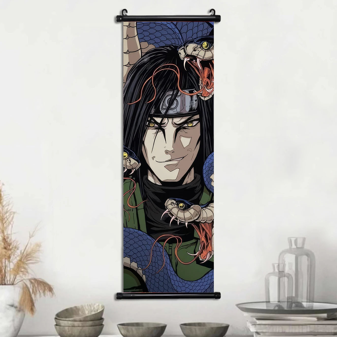 Hot NARUTO Shippuden Anime Scroll, Canvas Wall Art Hanging Posters, Konaha Leaf Ninjas and More