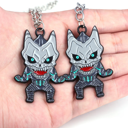 Kaiju No 8, Anime Keychain Necklace Fashion Kaiju No. 8 Metal Necklaces