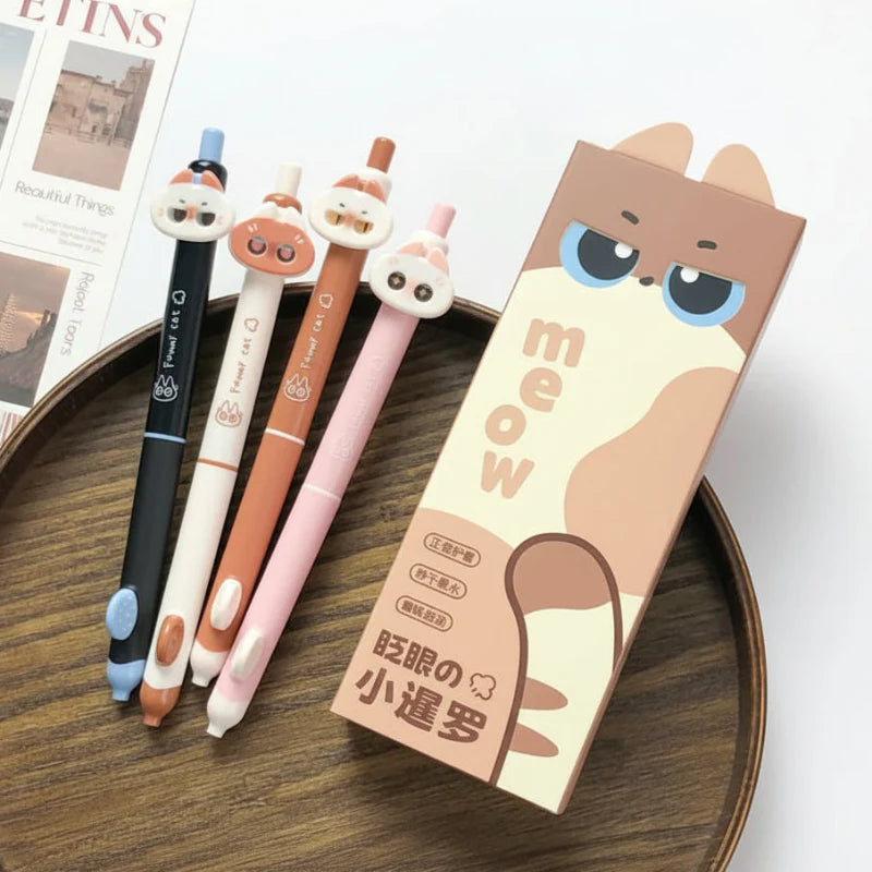 Cute Sassy Cat Pens 4pcs