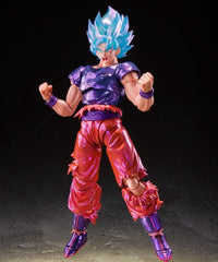 Son Goku Kaioken SSJB Blue Poseable Anime Action Figure, Dragon Ball Z PVC Figurines Statue 17 CM