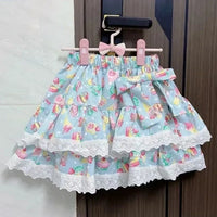 Kawaii Cakes Ruffle Lace Skirt
