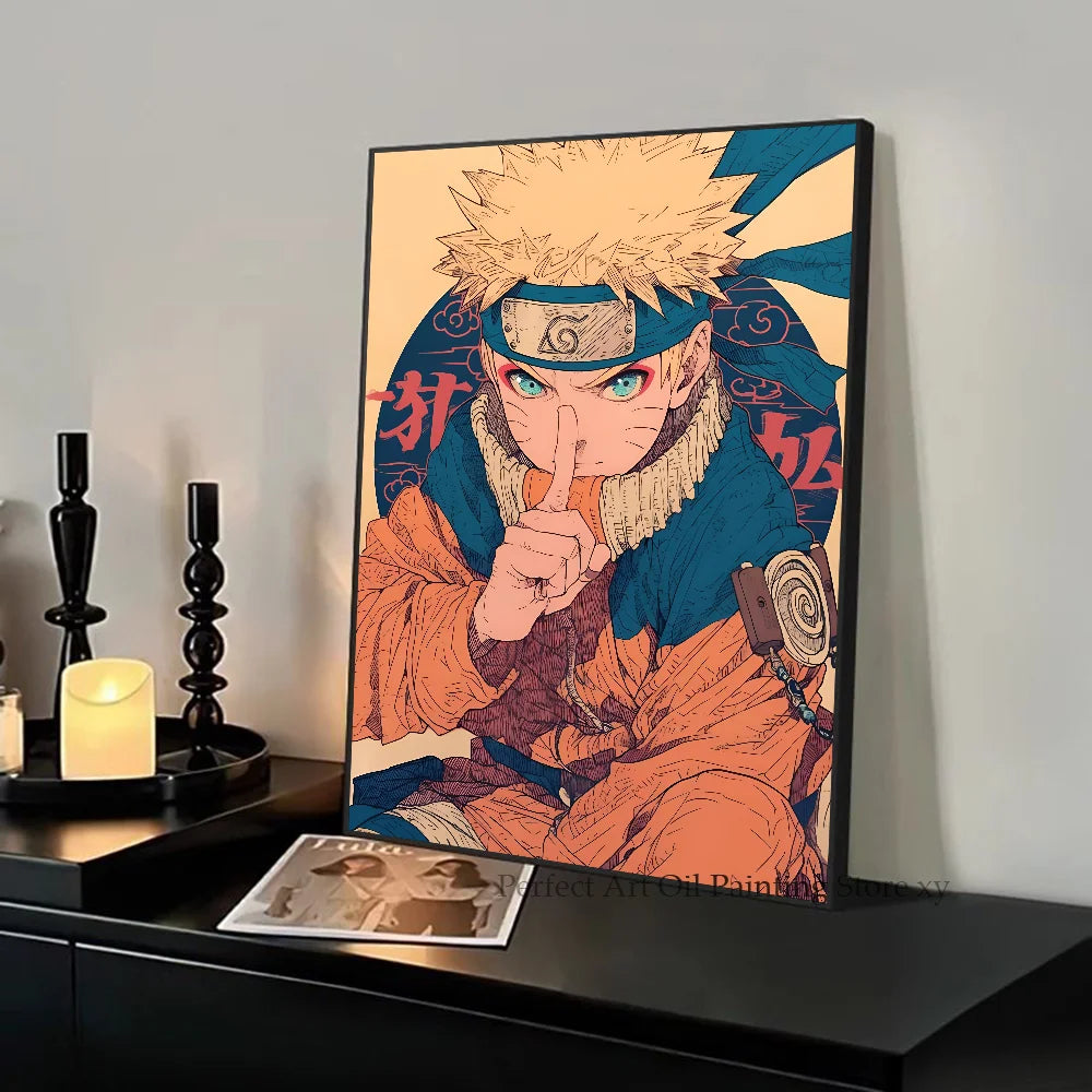 Anime Naruto Shippuden Posters, Naruto Sasuke Sakura Kakashi Pain Paper Print Home Living Room Bedroom Entrance Bar Cafe Art Painting Decoration Wall Art