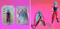 Son Goku Kaioken SSJB Blue Poseable Anime Action Figure, Dragon Ball Z PVC Figurines Statue 17 CM