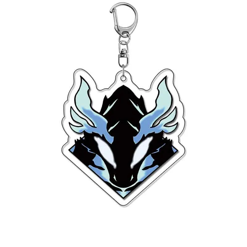 Anime Solo Leveling Acrylic Keychain Shadow Monarch Army Accessories