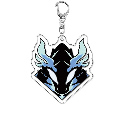 Anime Solo Leveling Acrylic Keychain Shadow Monarch Army Accessories