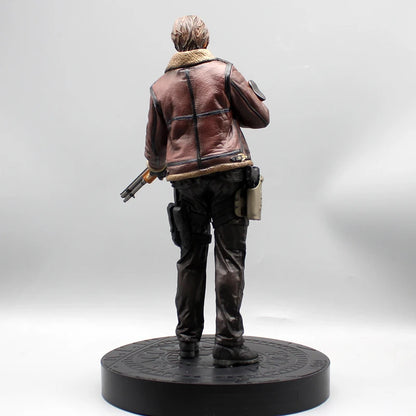 Leon Scott Kennedy Zombie Hunter Anime Figurine, Resident Evil 4 Action Figure PVC Statue 33 CM