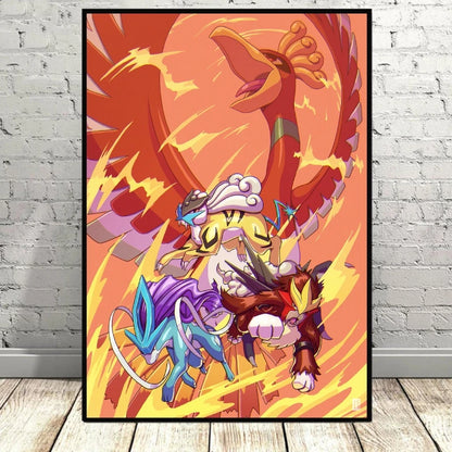 Pokemon Canvas Artwork, Wall Art Poster Prints Home Hanging Wall Decoration Decorative Modern Living Room