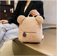 Small Fuzzy Bear Backpack CLOUDANIMESTUDIO
