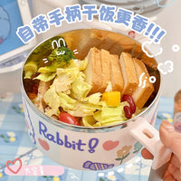 Bunny Ramen Bowl With Lid