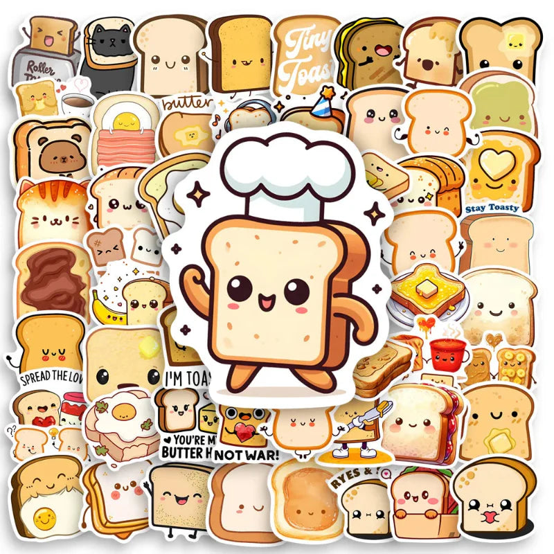 Kawaii Toast Sticker Pack