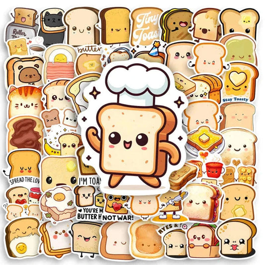 Kawaii Toast Sticker Pack CLOUDANIMESTUDIO