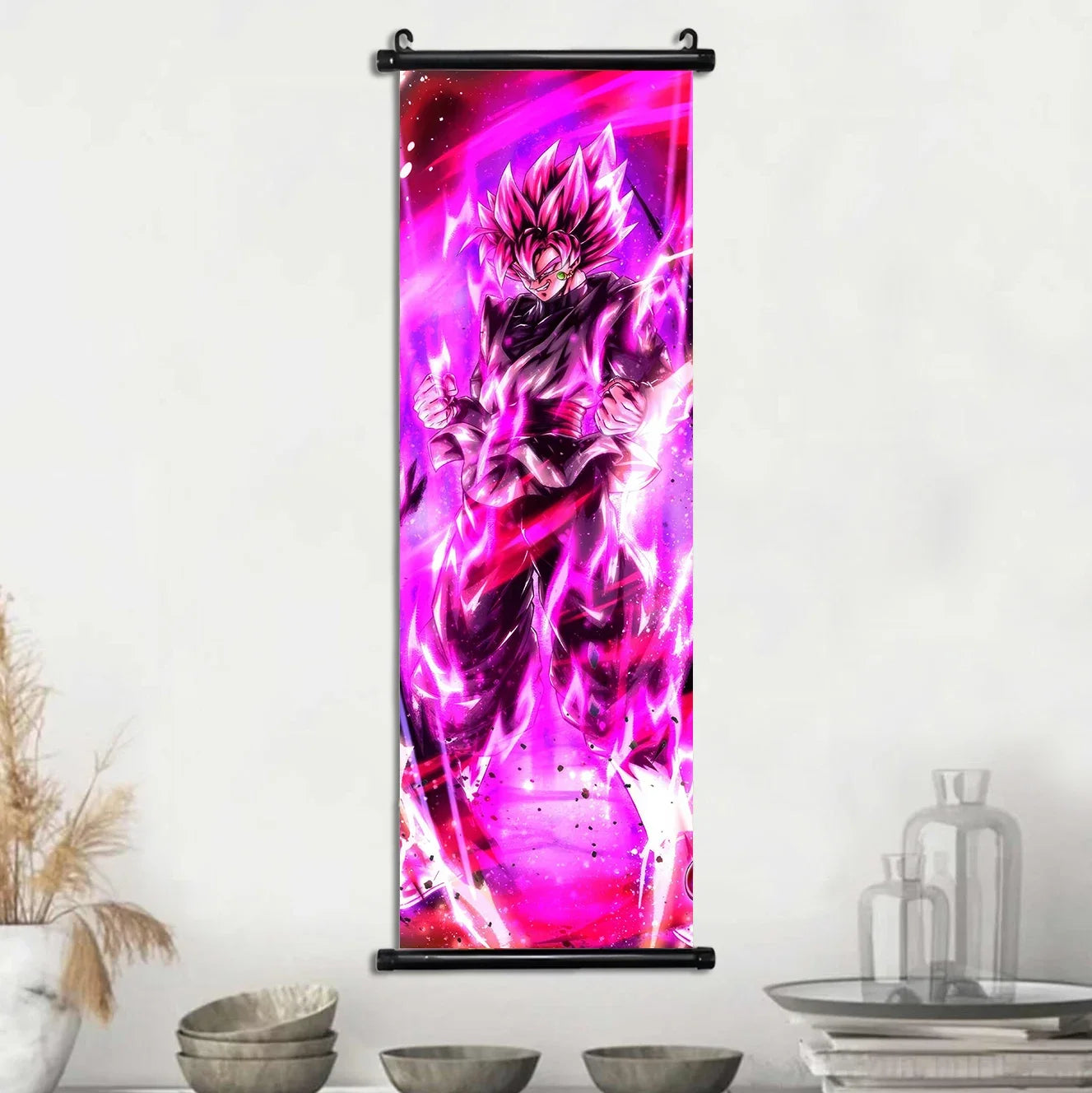 Dragon Ball Super Posters, Anime Wall Artwork Ultra Instinct Goku Vegeta Canvas Super Saiyan Hanging Scrolls Home Room Decor