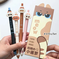 Cute Sassy Cat Pens 4pcs