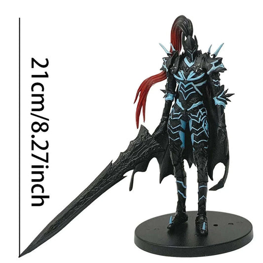 Blood-Red Commande Igris Anime Figurine, Solo Leveling Manwha Figure Sung Jinwoo Action Figure 21 CM CLOUDANIMESTUDIO