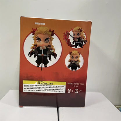 Demon Slayer Mini Anime Figurines, Inosuke, Tanjirou, Nezuko, Zenitsu, Giyuu, Regoukou, Tengen, Cute Kawaii Chibi Kimetsu no Yaiba 10 cm