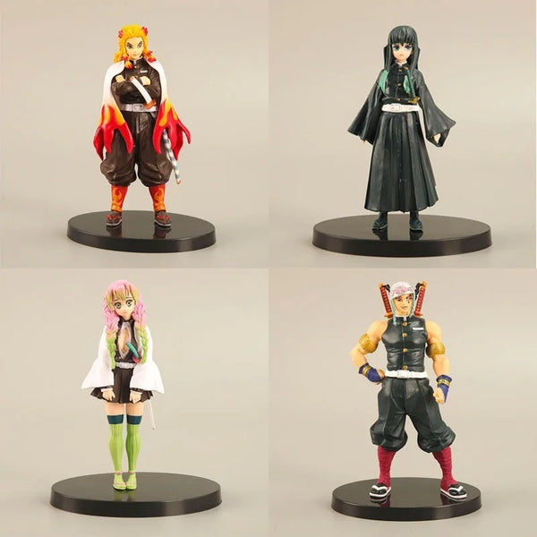 Rengoku Kyoujurou Anime Figure Demon Slayer Action Figurines Hashira Set PVC Collectible Toy Gift