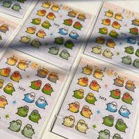 Kawaii Bird Index Stickers