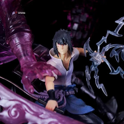 Sasuke Uchiha Susanoo LED Anime Figure, Naruto Shippuden Anime Figurines Toy Collections 32cm