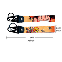 One Piece Keychain Lanyards, Anime Manga Badge Holder Pendant Portable Key Lanyard Accessories