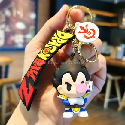 Dragon Ball Z Key Chains Anime Series Car Pendant Keyring Kids Accessories Gifts
