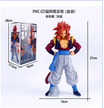 SSJ4 Gogeta Anime Figurine, Dragon Ball GT Super Saiyan Action Figures PVC 27 CM