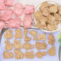 Kawaii Cookie Cutters 3D 8 Pcs CLOUDANIMESTUDIO