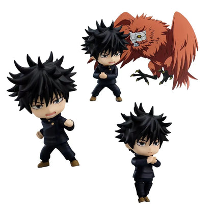 Jujutsu Kaisen Anime Figures Fushiguro Megumi, Kawaii Cute Chibi JJK PVC Action Figurines 10 cm