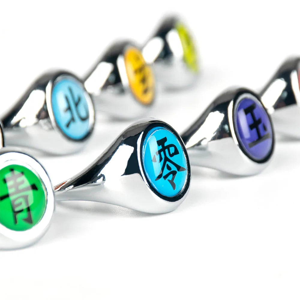 Naruto Shippuden Adjustable Akatsuki Ring Metal Cosplay Accessories Costumes