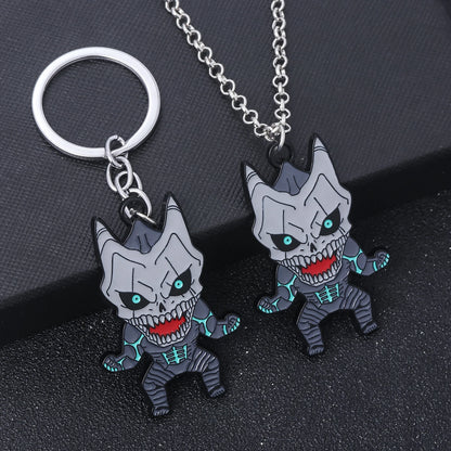 Kaiju No 8, Anime Keychain Necklace Fashion Kaiju No. 8 Metal Necklaces