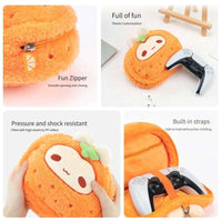 Plush Carrot Bunny Game Controller Case CLOUDANIMESTUDIO