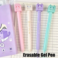 Kawaii Cat Erasable Gel Pens
