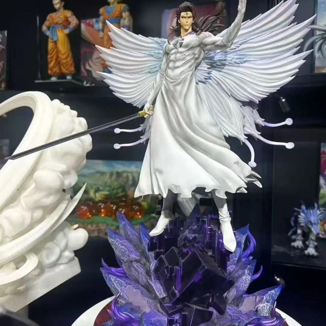 Aizen Sousuke Butterfly Hollowfication Anime Figure Bleach Anime Figurines Statue Collection 31 cm
