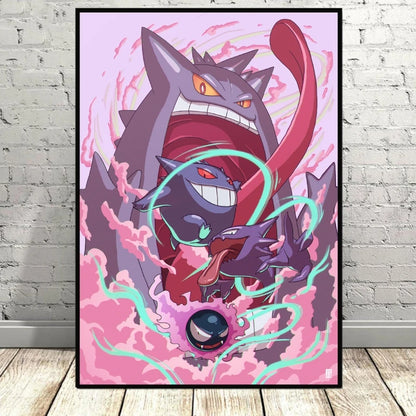 Pokemon Canvas Artwork, Wall Art Poster Prints Home Hanging Wall Decoration Decorative Modern Living Room