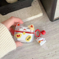 Kawaii Lucky Cat AirPods Case CLOUDANIMESTUDIO