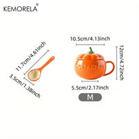 Pumpkin Shaped Ceramic Mug