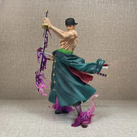Roronoa Zoro Anime Figure, One Piece Action Figurines PVC Changable Two Heads 27 CM