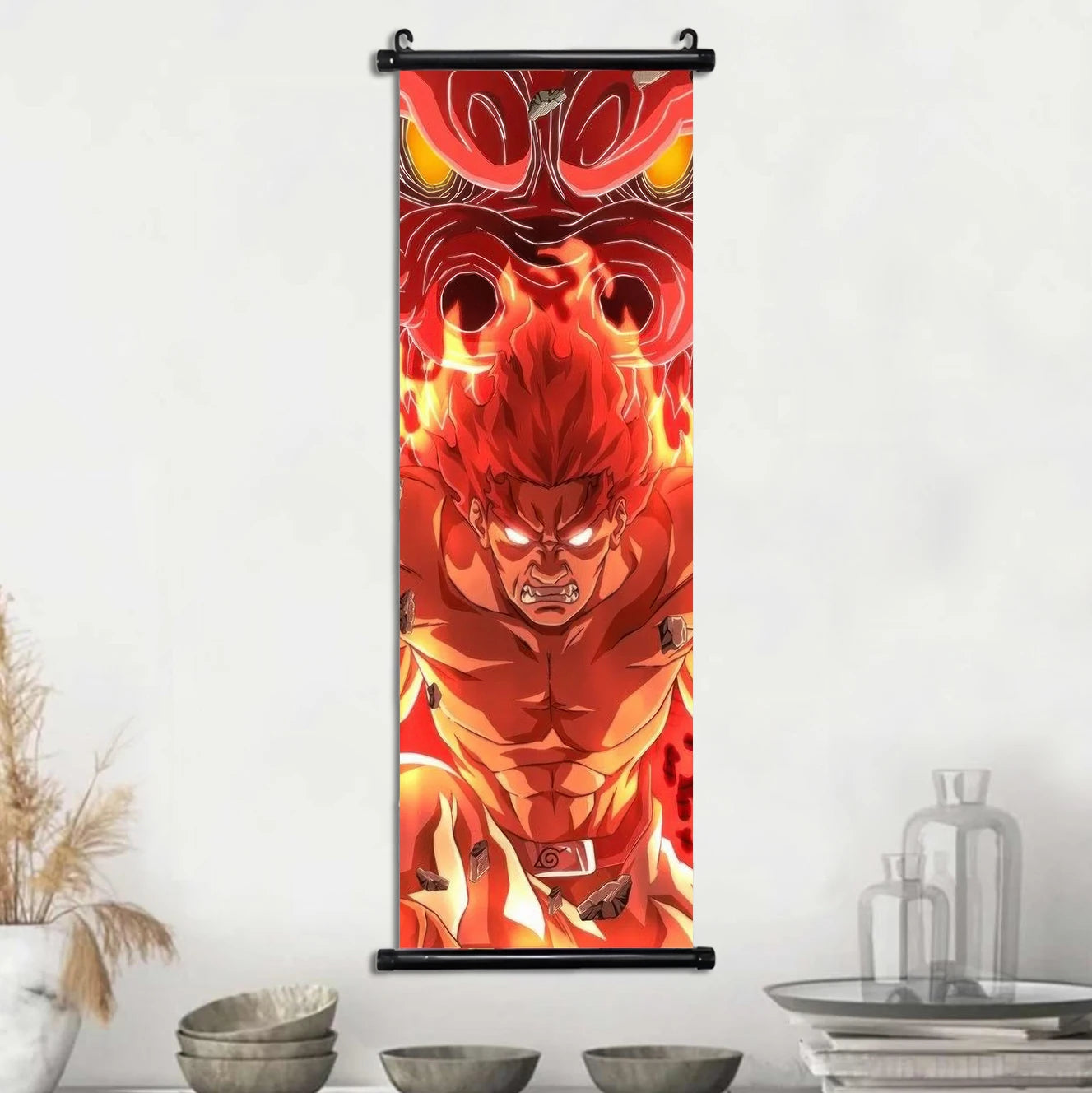 Hot NARUTO Shippuden Anime Scroll, Canvas Wall Art Hanging Posters, Konaha Leaf Ninjas and More