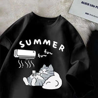Kawaii Cool Cutie Cat T Shirt CLOUDANIMESTUDIO
