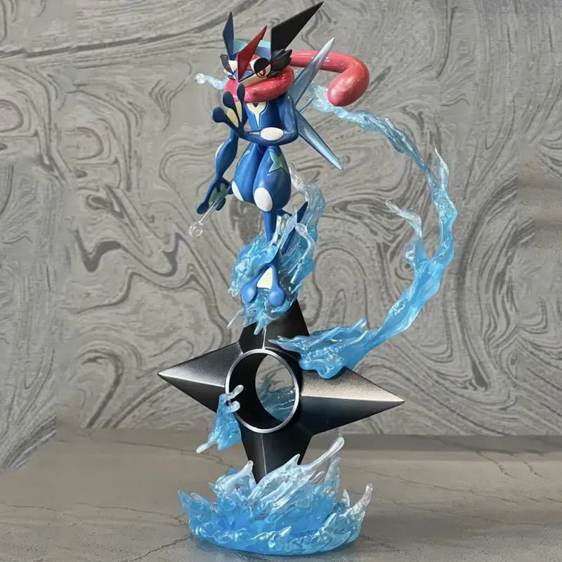 Greninja Anime Figurine, Pokemon Action Figures Gk Water Shuriken Pvc Statue For Kids 20 cm