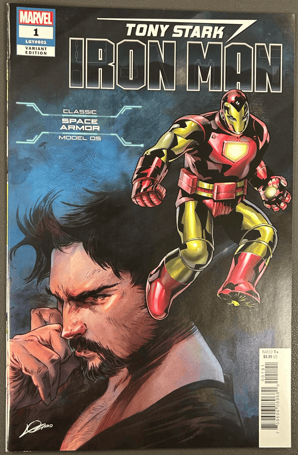 TONY STARK IRON MAN #1 CLASSIC SPACE ARMOR VAR 6/20/2018 CLOUDANIMESTUDIO
